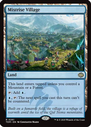 Mistrise Village (TDM-261) - Tarkir: Dragonstorm Foil [Rare]