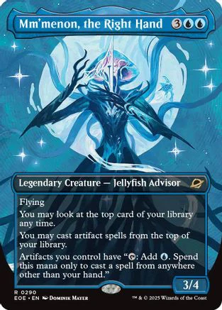 Mm'menon, the Right Hand (Borderless) (EOE-290) - Edge of Eternities [Rare]