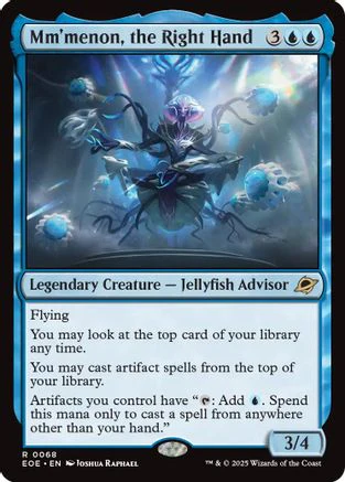 Mm'menon, the Right Hand (EOE-068) - Edge of Eternities Foil [Rare]