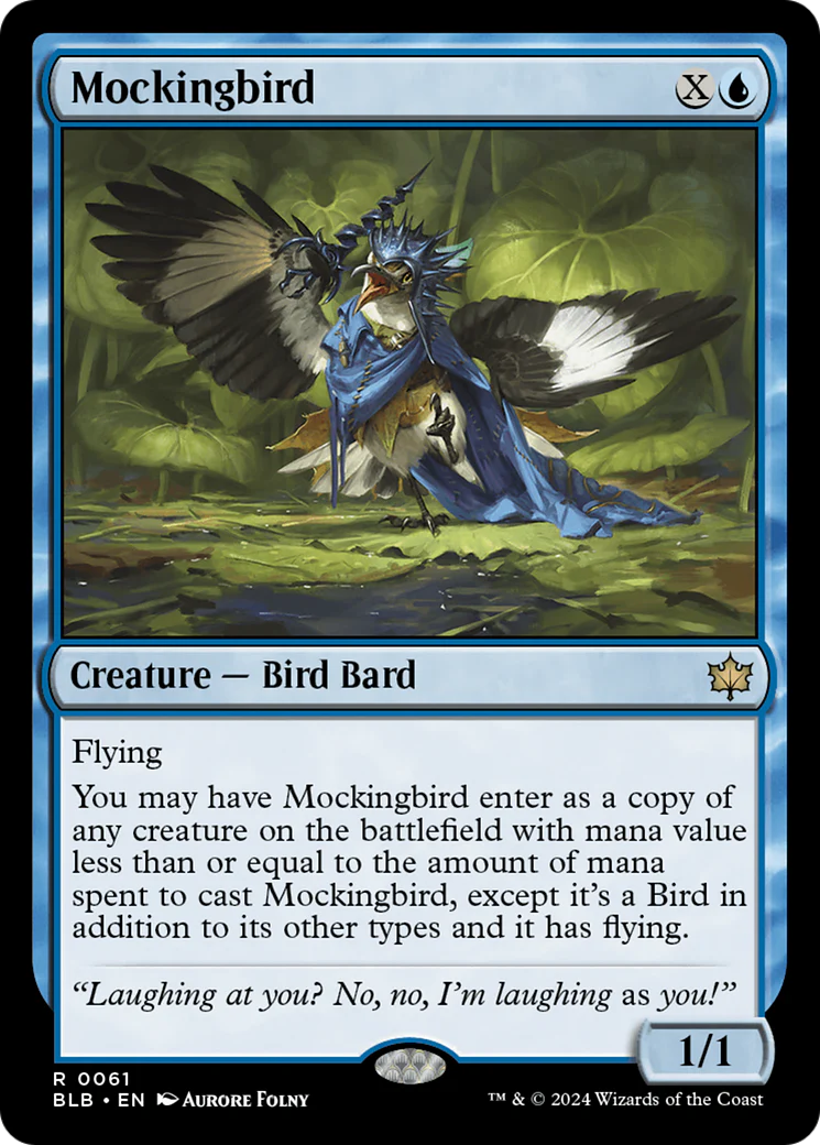 Mockingbird (BLB-061) - Bloomburrow Foil [Rare]
