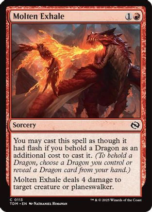Molten Exhale (TDM-113) - Tarkir: Dragonstorm [Common]