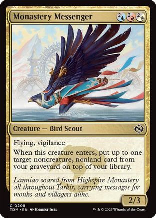 Monastery Messenger (TDM-208) - Tarkir: Dragonstorm [Common]