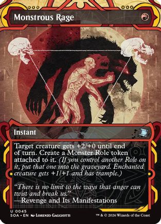 Monstrous Rage (SOA-045) - Secrets of Strixhaven: Mystical Archive [Uncommon]