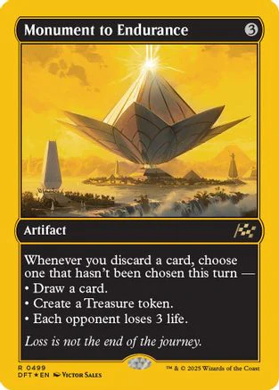 Monument to Endurance (First-Place Foil) (DFT-499) - Aetherdrift Foil [Rare]