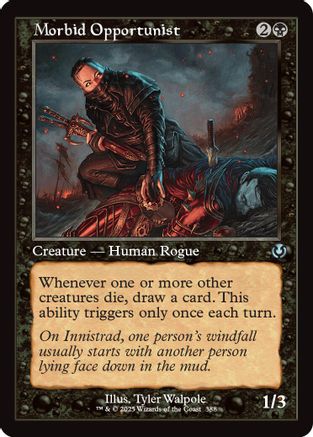 Morbid Opportunist (Retro Frame) (INR-388) - Innistrad Remastered Foil [Uncommon]