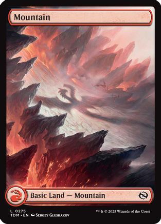 Mountain (0275) (TDM-275) - Tarkir: Dragonstorm Foil [Land]