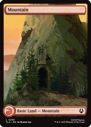 Mountain (0295) (TLA-295) - Avatar: The Last Airbender Foil [Land]