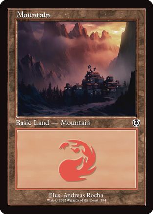 Mountain (294) (Retro Frame) (INR-294) - Innistrad Remastered Foil [Land]