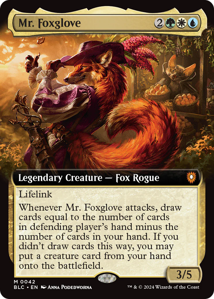 Mr. Foxglove (BLC-042) - Bloomburrow Commander [Mythic]
