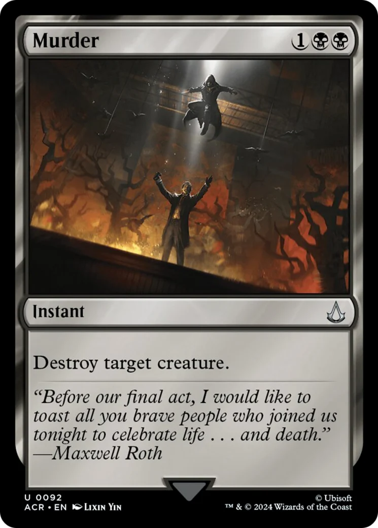Murder (ACR-092) - Assassin's Creed Foil [Uncommon]