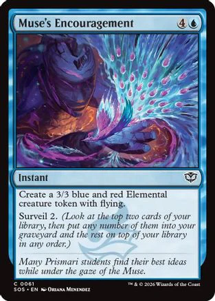 Muse's Encouragement (SOS-061) - Secrets of Strixhaven [Rare]