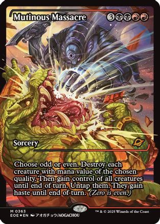 Mutinous Massacre (Showcase) (EOE-363) - Edge of Eternities Foil [Mythic]