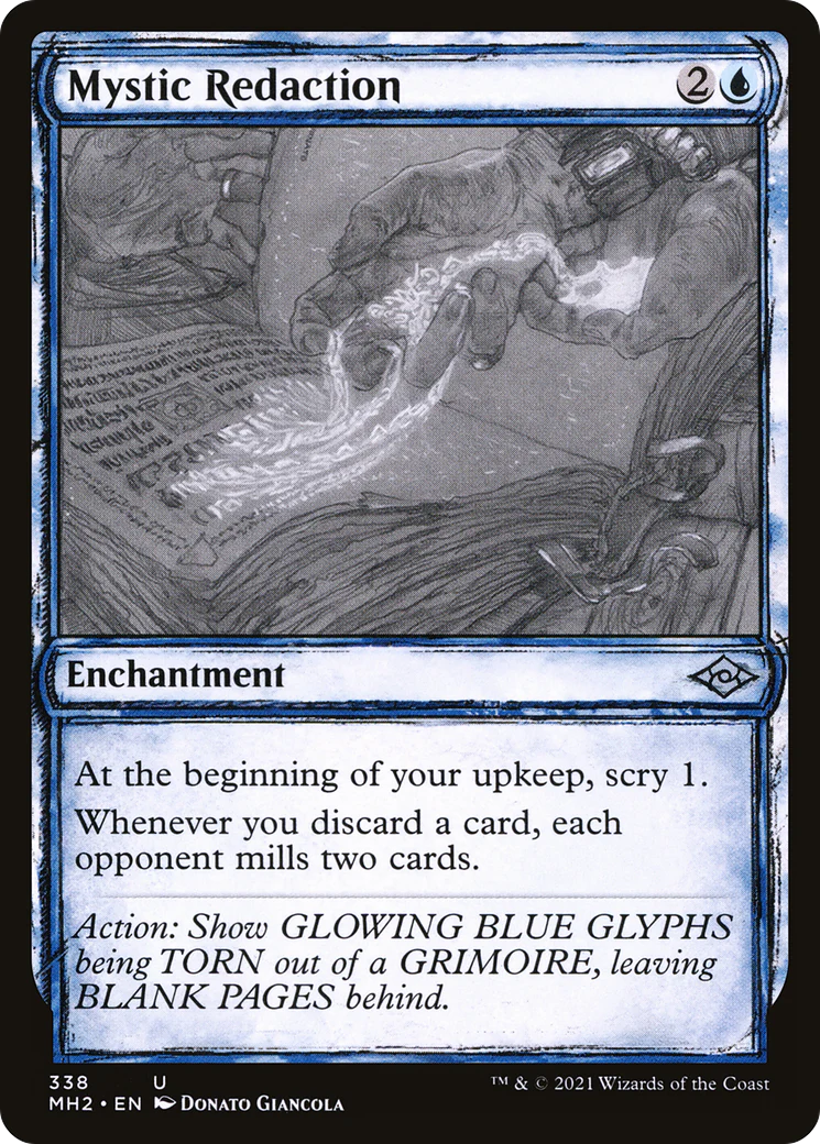 Mystic Redaction (MH2-338) - Modern Horizons 2: (Showcase) [Uncommon]