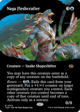Naga Fleshcrafter (Borderless) (TDM-333) - Tarkir: Dragonstorm [Rare]
