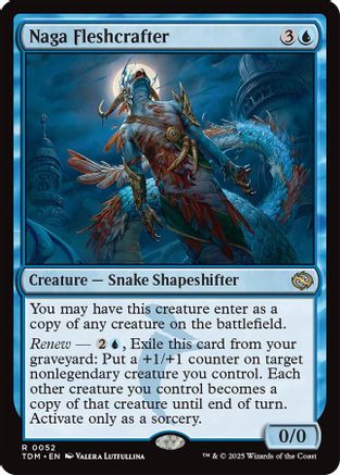 Naga Fleshcrafter (TDM-052) - Tarkir: Dragonstorm Foil [Rare]