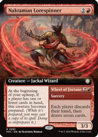 Naktamun Lorespinner (Extended Art) (SOC-081) - Commander: Secrets of Strixhaven [Rare]
