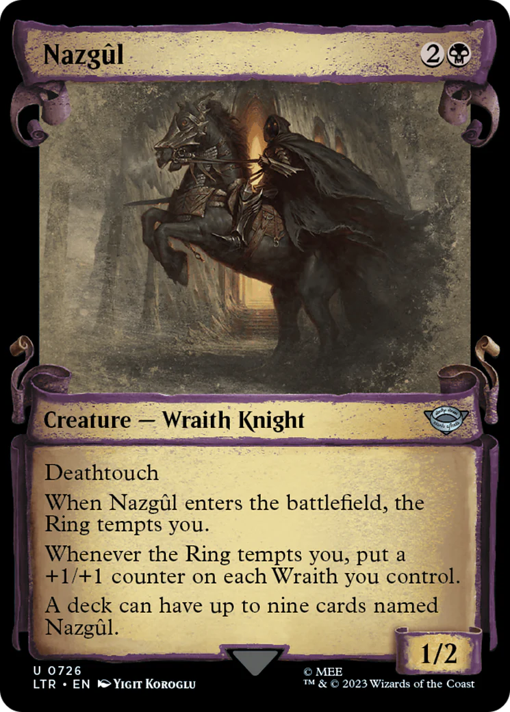 Nazgûl (LTR-726) - The Lord of the Rings: Tales of Middle-earth: (Showcase) Scroll Foil [Uncommon]
