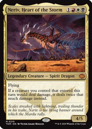 Neriv, Heart of the Storm (TDM-210) - Tarkir: Dragonstorm Foil [Mythic]