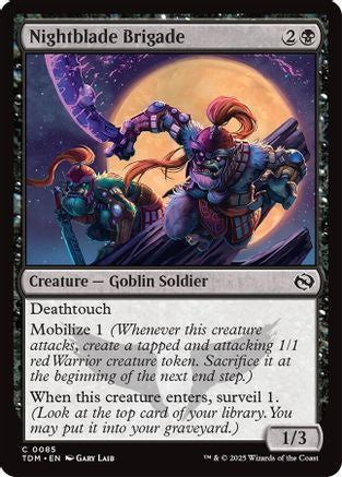 Nightblade Brigade (TDM-085) - Tarkir: Dragonstorm Foil [Common]