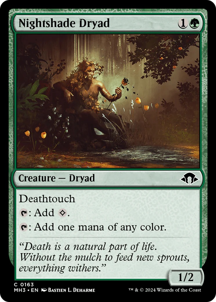 Nightshade Dryad (MH3-163) - Modern Horizons 3 [Common]