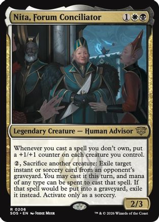 Nita, Forum Conciliator (SOS-206) - Secrets of Strixhaven Foil [Rare]