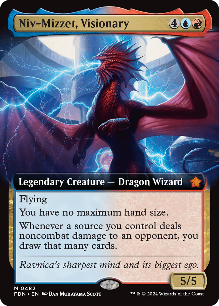 Niv-Mizzet, Visionary (FDN-482) - Foundations: (Extended Art) [Mythic]