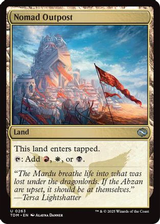 Nomad Outpost (TDM-263) - Tarkir: Dragonstorm Foil [Uncommon]
