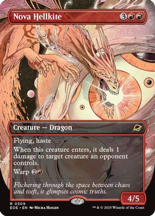 Nova Hellkite (Borderless) (EOE-309) - Edge of Eternities Foil [Rare]