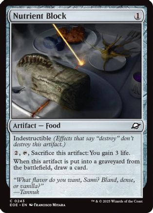 Nutrient Block (EOE-243) - Edge of Eternities Foil [Common]