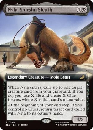 Nyla, Shirshu Sleuth (Extended Art) (TLE-190) - Avatar: The Last Airbender: Eternal-Legal [Rare]