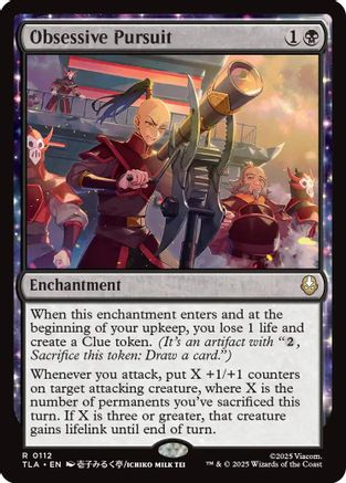 Obsessive Pursuit (TLA-112) - Avatar: The Last Airbender Foil [Rare]