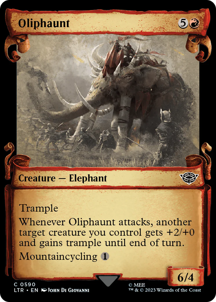 Oliphaunt (LTR-590) - The Lord of the Rings: Tales of Middle-earth: (Showcase) Scroll [Common]