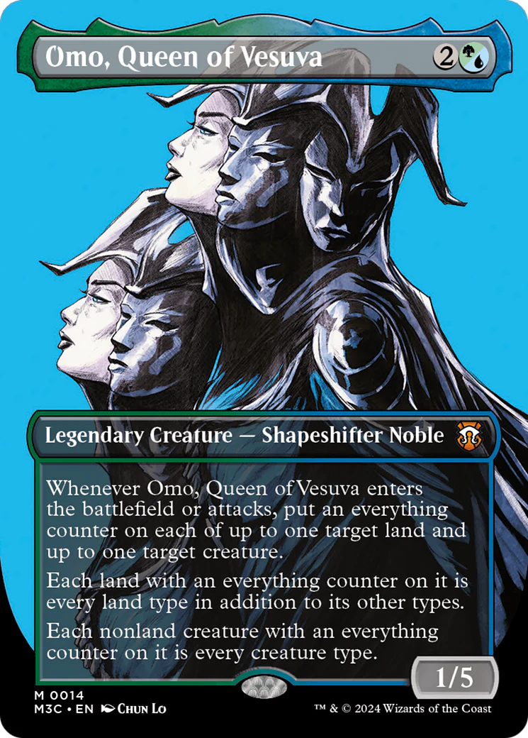 Omo, Queen of Vesuva (M3C-014) - Modern Horizons 3 Commander (Borderless) Foil [Mythic]