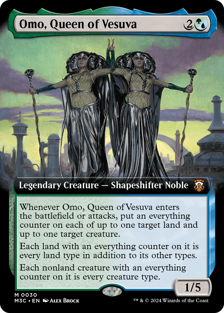 Omo, Queen of Vesuva (M3C-030) - Modern Horizons 3 Commander: (Extended Art) [Mythic]