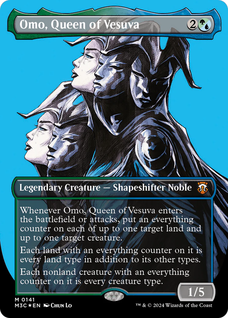 Omo, Queen of Vesuva (M3C-141) - Modern Horizons 3 Commander (Borderless) [Mythic]