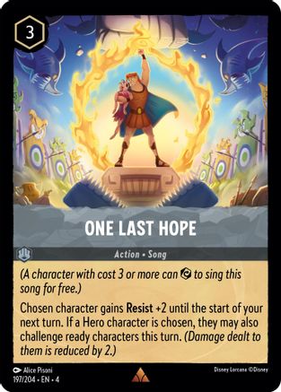 One Last Hope (197/204) - Ursulas Return Cold Foil [Rare]