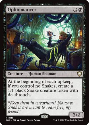 Ophiomancer (SOC-118) - Commander: Secrets of Strixhaven [Rare]