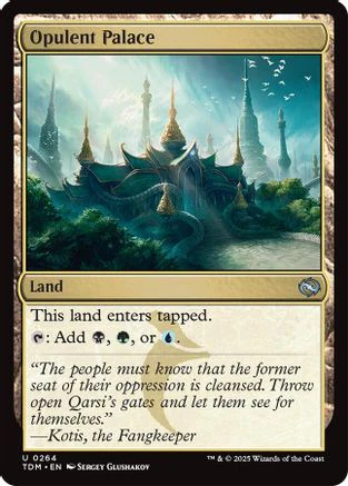 Opulent Palace (TDM-264) - Tarkir: Dragonstorm Foil [Uncommon]