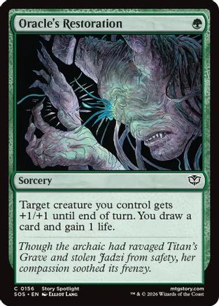 Oracle's Restoration (SOS-156) - Secrets of Strixhaven Foil [Common]