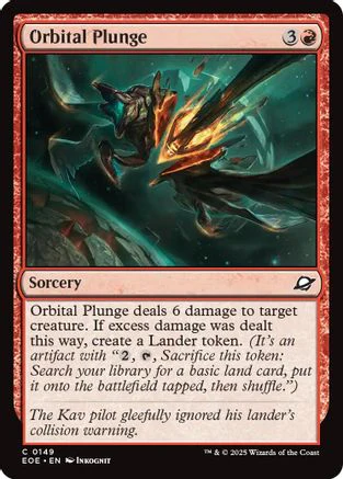 Orbital Plunge (EOE-149) - Edge of Eternities Foil [Common]