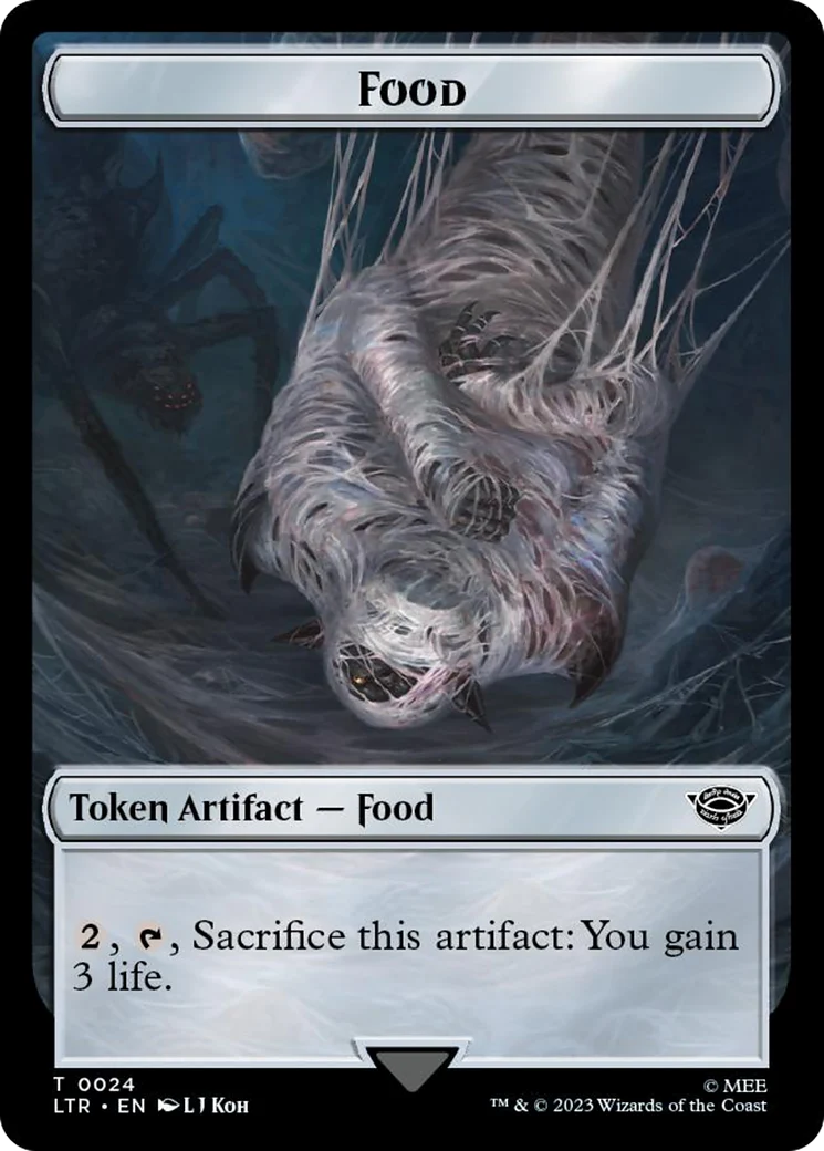 Orc Army (0018) // Food (0024) Double-Sided Token (Surge Foil) [The Lord of the Rings: Tales of Middle-Earth Tokens] - Image 2