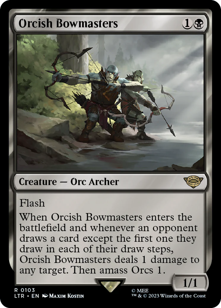 Orcish Bowmasters (LTR-103) - The Lord of the Rings: Tales of Middle-earth [Rare]