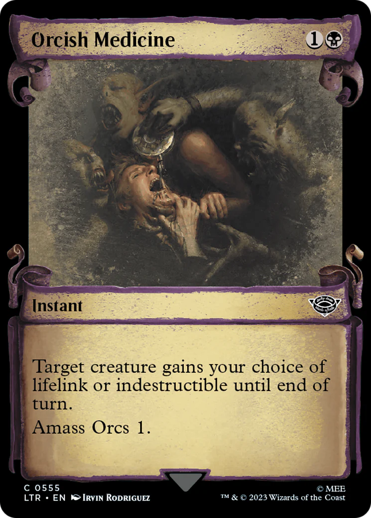 Orcish Medicine (LTR-555) - The Lord of the Rings: Tales of Middle-earth: (Showcase) Scroll Foil [Common]