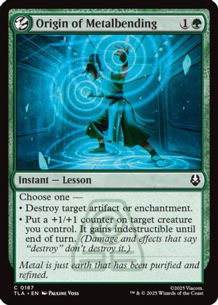 Origin of Metalbending (TLA-187) - Avatar: The Last Airbender Foil [Common]