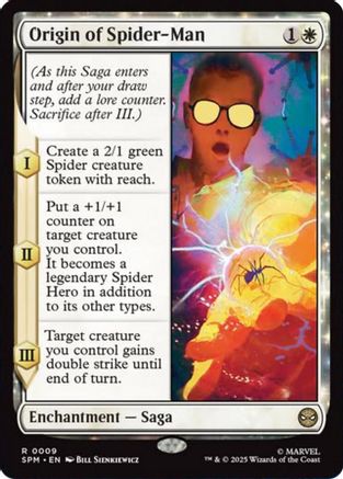 Origin of Spider-Man (SPM-009) - Marvel's Spider-Man Foil [Rare]