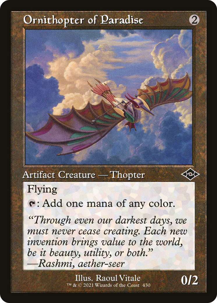 Ornithopter of Paradise (MH2-430) - Modern Horizons 2 Foil [Common] Retro Frame