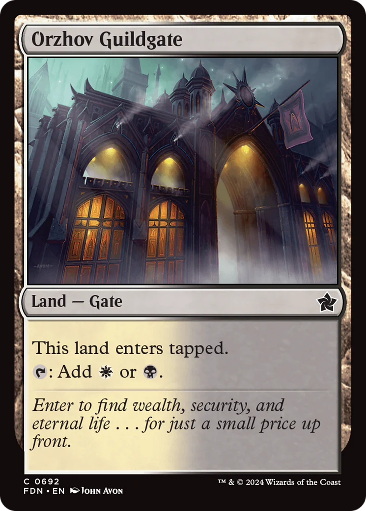 Orzhov Guildgate (FDN-692) - Foundations [Common]