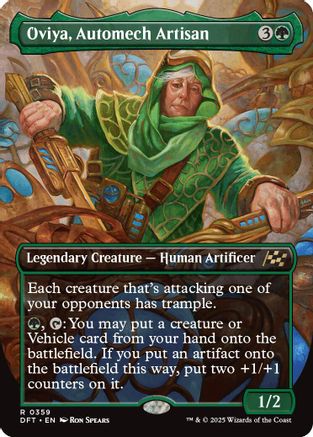 Oviya, Automech Artisan (Borderless) (DFT-359) - Aetherdrift Foil [Rare]