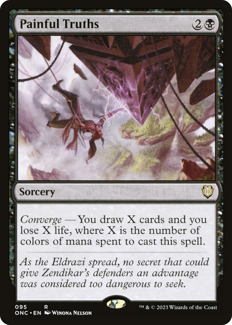 Painful Truths (ONC-095) - Phyrexia: All Will Be One Commander [Rare]