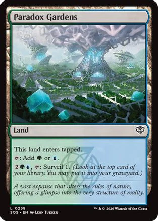 Paradox Gardens (SOS-258) - Secrets of Strixhaven Foil [Land]